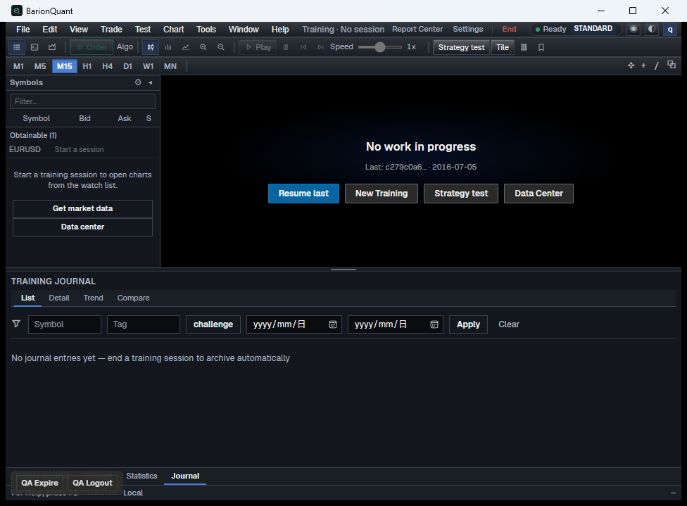BarionQuant Desktop — standalone window, no MetaTrader chrome