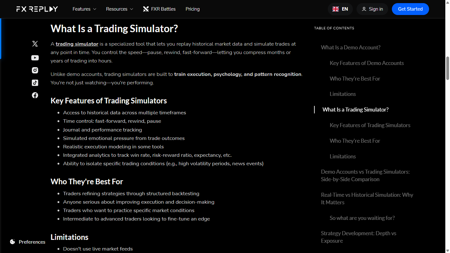 What they call a trading simulator