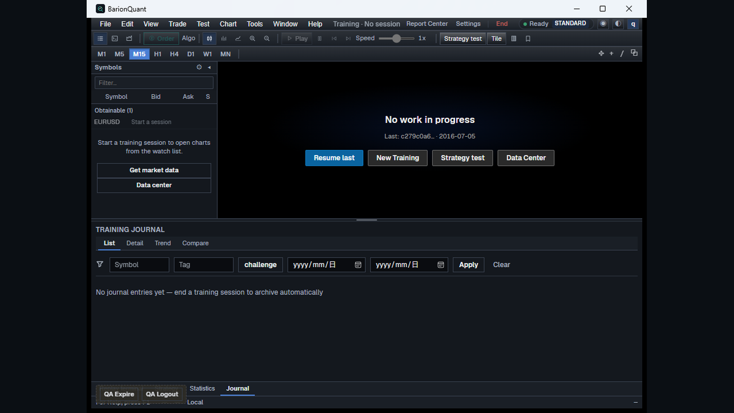 Desktop Training with No session