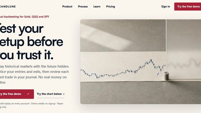 Candlune — gold replay, paper trading only